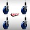 Service Caster 5'' SS Solid Poly Wheel Swivel 1-1/4'' Expanding Stem Caster Set, 4PK SCC-SSEX20S514-SPUS-114-4 - alternate 4